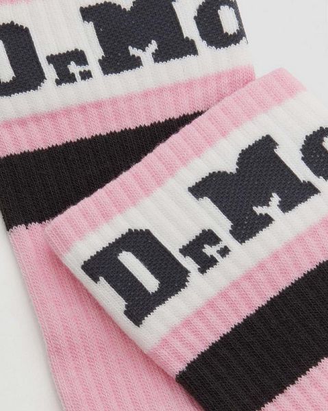 Dr Martens Athletic Logo Organic Cotton Blend Accessories Socks Pink | USA-215436