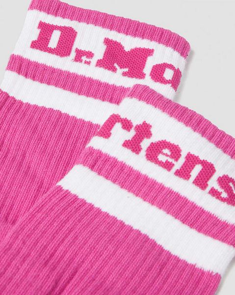 Dr Martens Athletic Logo Organic Cotton Blend Accessories Socks Pink | USA-825043