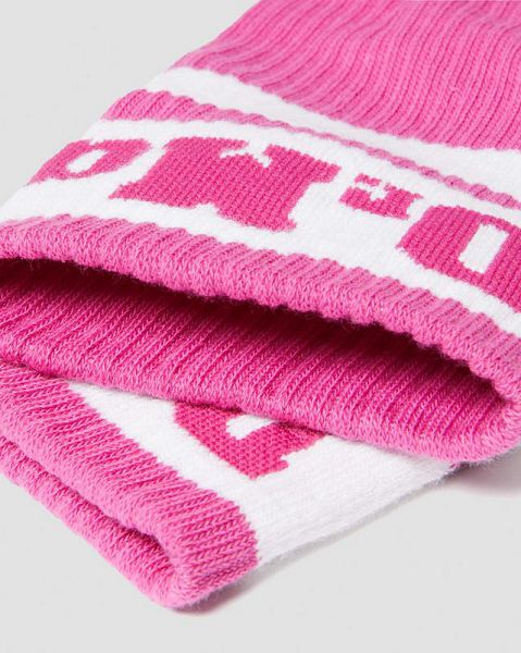 Dr Martens Athletic Logo Organic Cotton Blend Accessories Socks Pink | USA-825043