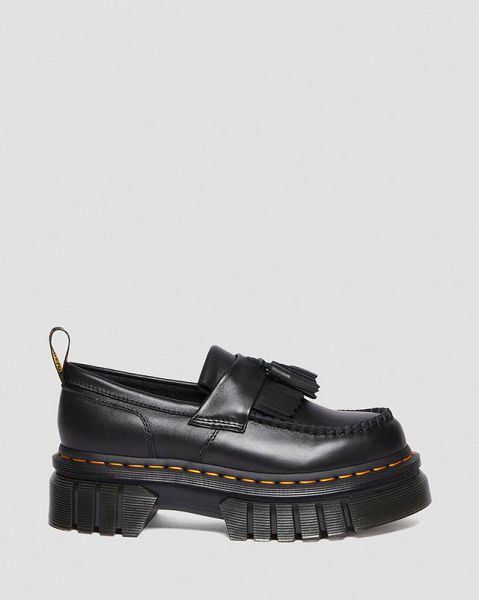 Dr Martens Audrick Nappa Lux Platform Women Loafers Black | USA-538076