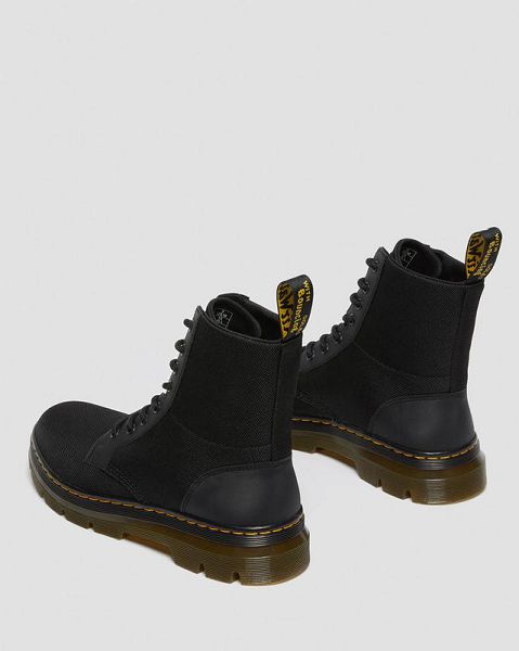 Dr Martens Combs Poly Men Casual Boots Black | USA-391824