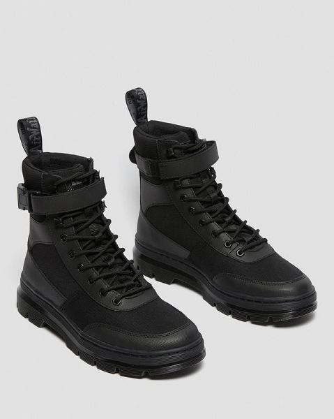 Dr Martens Combs Tech Poly Men Casual Boots Black | USA-967153