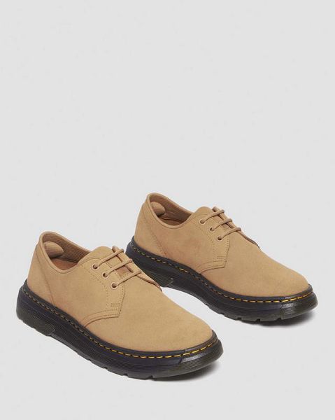 Dr Martens Crewson Lo Suede Men Casual Shoes Brown | USA-238096