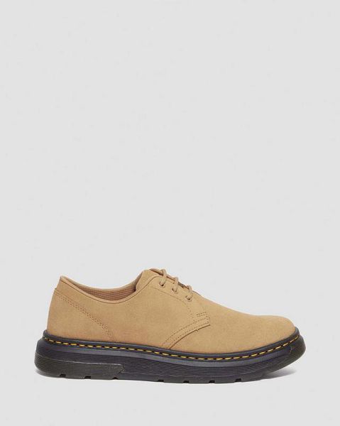 Dr Martens Crewson Lo Suede Men Casual Shoes Brown | USA-238096