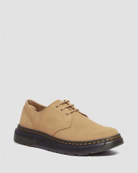 Dr Martens Crewson Lo Suede Men Casual Shoes Brown | USA-238096