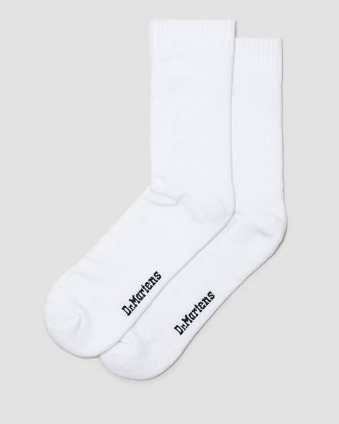 Dr Martens Double Doc Cotton Blend Accessories Socks White | USA-258314