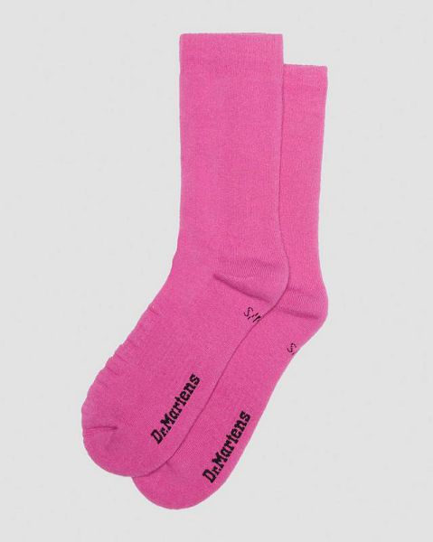 Dr Martens Double Doc Cotton Blend Accessories Socks Pink | USA-851734