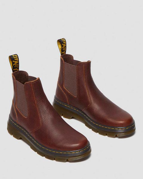 Dr Martens Embury Ambassador Leather Chelsea Boot Women Chelsea Boots Brown | USA-681027