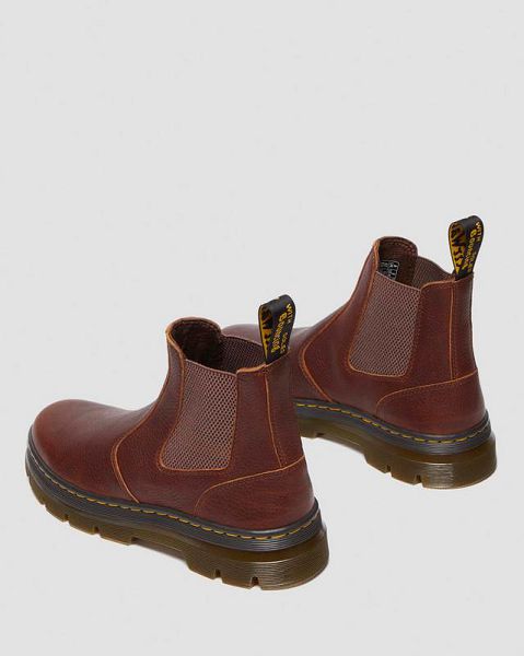 Dr Martens Embury Ambassador Leather Chelsea Boot Women Chelsea Boots Brown | USA-681027