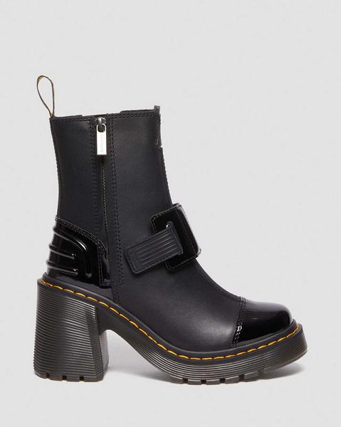 Dr Martens Gaya Alternative Leather Heeled Women Chelsea Boots Black | USA-480276