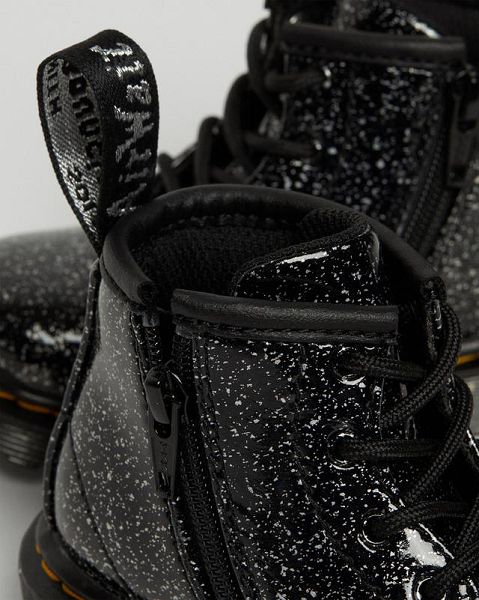 Dr Martens Infant 1460 Glitter Kids' Ankle Boots Black | USA-951480