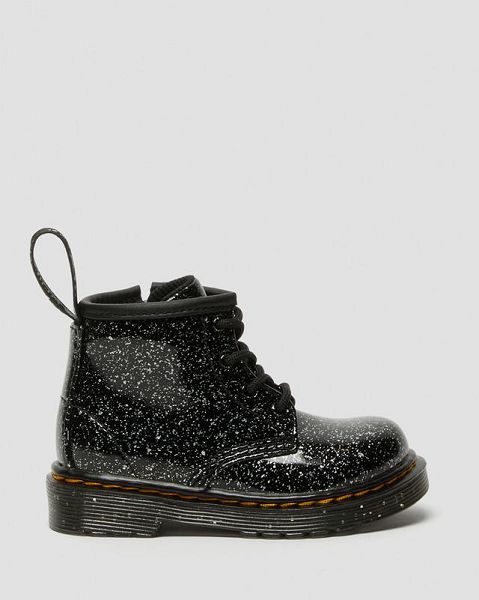 Dr Martens Infant 1460 Glitter Kids' Ankle Boots Black | USA-951480