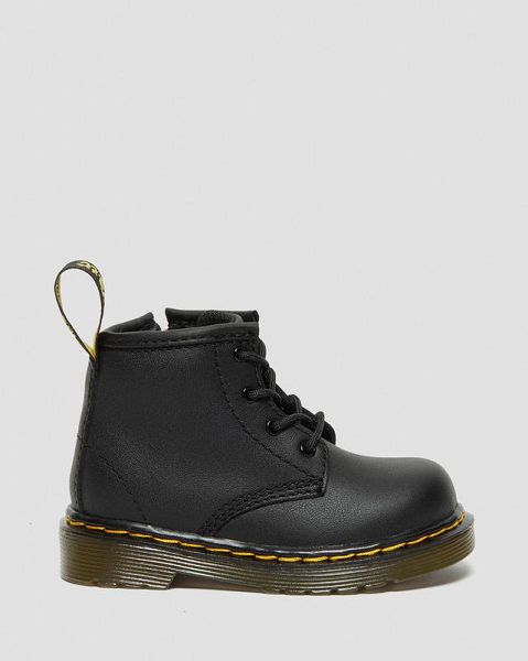 Dr Martens Infant 1460 Softy T Leather Kids' Lace Up Boots Black | USA-930765