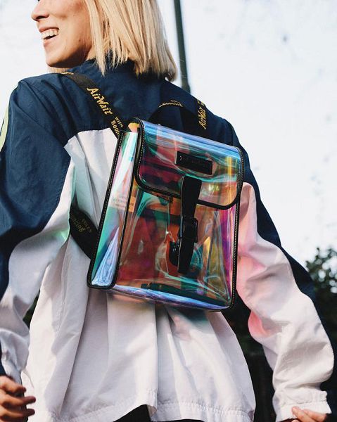 Dr Martens Iridescent Transparent Mini Accessories Backpack Multicolor / Black | USA-952170