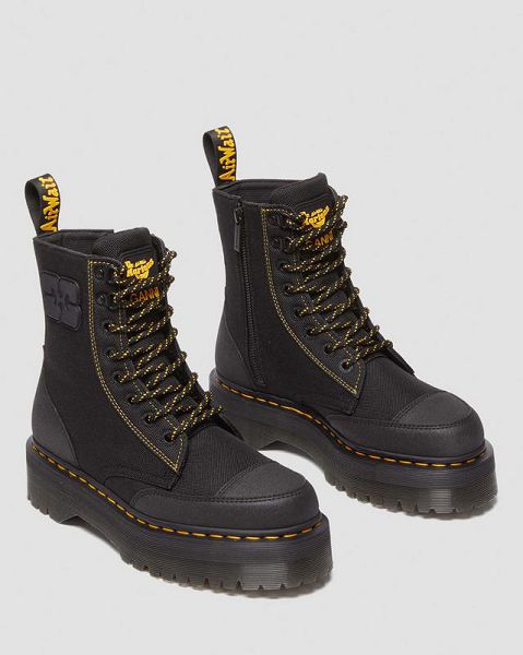 Dr Martens Jadon Ganni Extra Tough Men Platform Boots Black | USA-96528