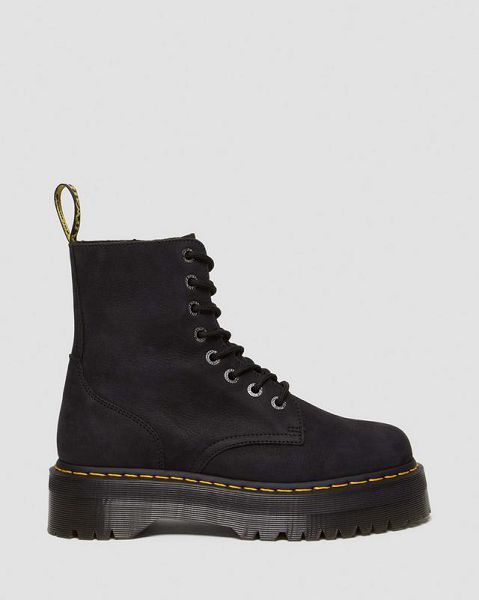 Dr Martens Jadon III Tumbled Nubuck Men Platform Boots Grey | USA-951804