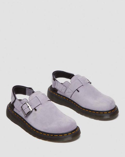 Dr Martens Jorge Ii Soft Leather Slingback Men Mules Purple | USA-942051