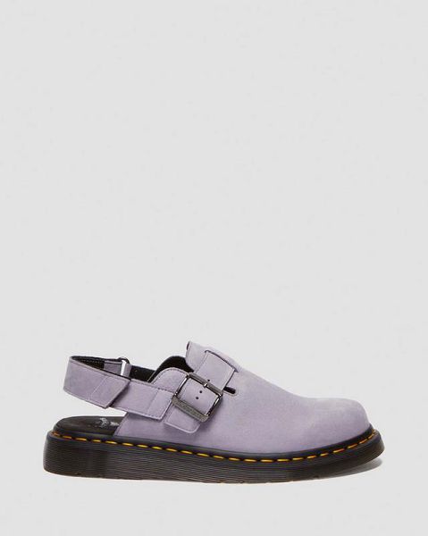 Dr Martens Jorge Ii Soft Leather Slingback Men Mules Purple | USA-942051