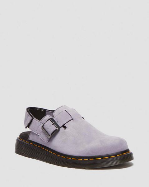 Dr Martens Jorge Ii Soft Leather Slingback Men Mules Purple | USA-942051