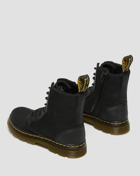 Dr Martens Junior Combs Extra Tough Poly Kids' Casual Boots Black | USA-256841