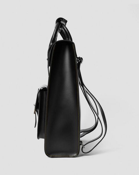 Dr Martens Kiev Leather Accessories Backpack Black | USA-692830