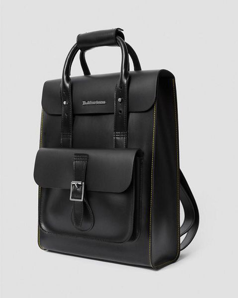 Dr Martens Kiev Leather Accessories Backpack Black | USA-692830