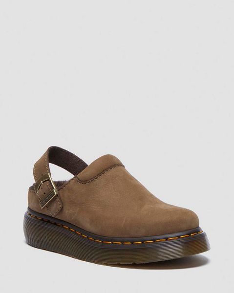 Dr Martens Laketen Buttersoft Slingback Men Mules Khaki | USA-471205