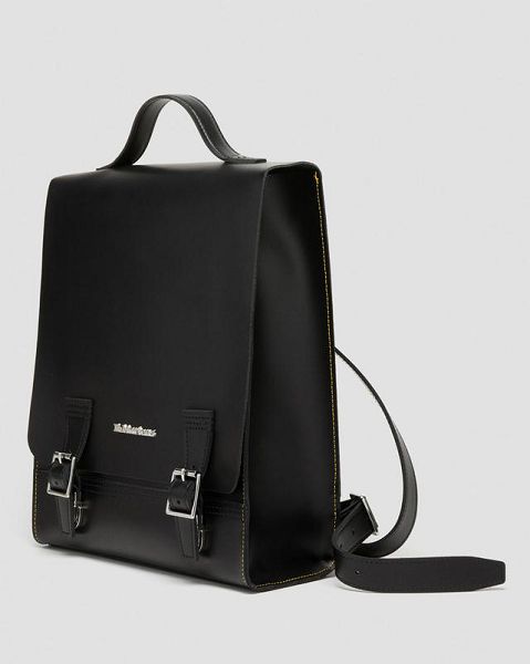 Dr Martens Leather Box Accessories Backpack Black | USA-943670