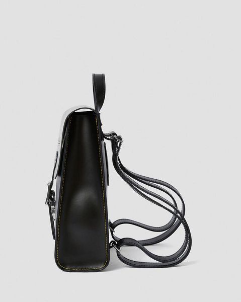 Dr Martens Leather Mini Accessories Backpack Black | USA-635108