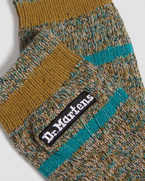 Dr Martens Marl Organic Accessories Socks Grey Brown | USA-710634