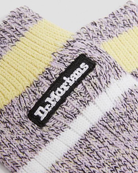 Dr Martens Marl Organic Accessories Socks Purple | USA-329640