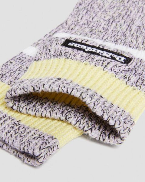 Dr Martens Marl Organic Accessories Socks Purple | USA-329640