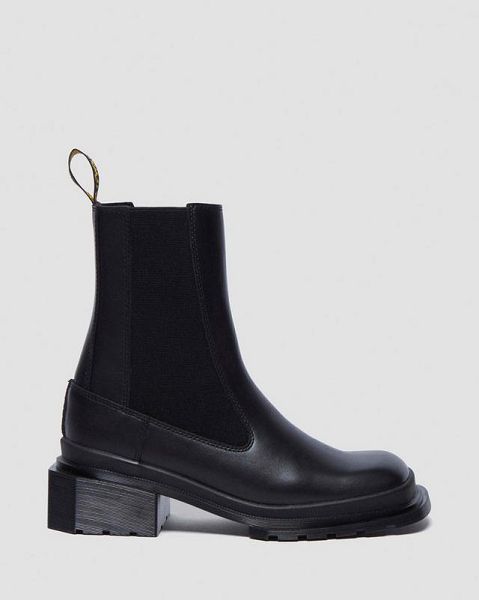 Dr Martens Maybole Square Toe Women Chelsea Boots Black | USA-672951