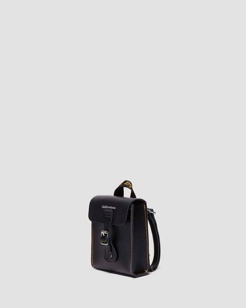 Dr Martens Micro Leather Accessories Backpack Black | USA-702136