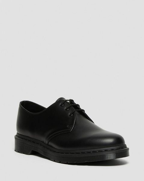 Dr Martens Mono Smooth Leather Oxford Women 1461 Shoes Black | USA-453602