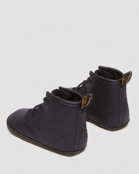 Dr Martens Newborn 1460 Auburn Kids' Leather Boots Black | USA-745816