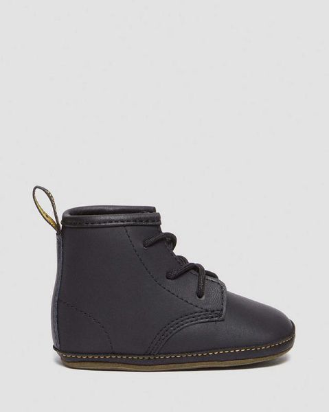 Dr Martens Newborn 1460 Auburn Kids' Leather Boots Black | USA-745816