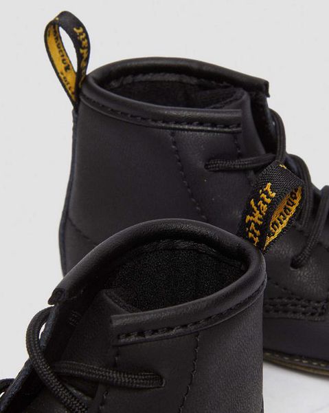 Dr Martens Newborn 1460 Auburn Kids' Leather Boots Black | USA-745816