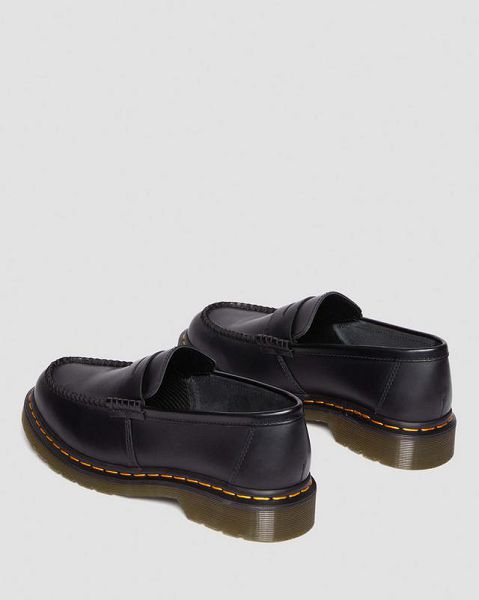 Dr Martens Penton Smooth Leather Men Loafers Black | USA-801423