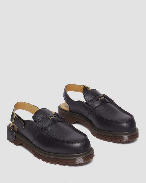 Dr Martens Penton Westminster Leather Slingback Women Mules Black | USA-315604