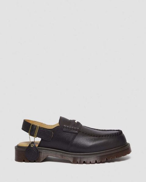 Dr Martens Penton Westminster Leather Slingback Women Mules Black | USA-315604