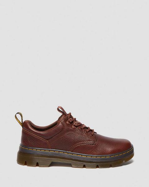 Dr Martens Reeder Ambassador Men Leather Shoes Brown | USA-284619