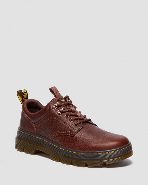 Dr Martens Reeder Ambassador Men Leather Shoes Brown | USA-284619