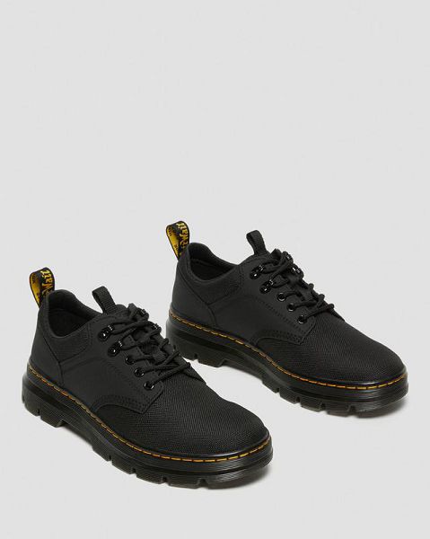 Dr Martens Reeder Men Utility Shoes Black | USA-37286