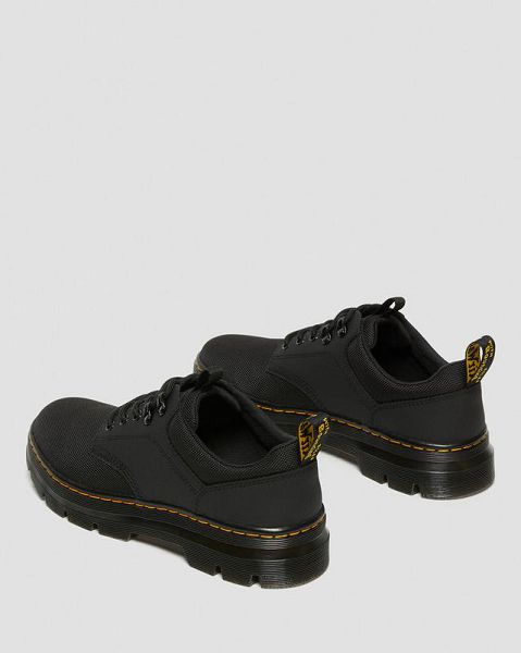 Dr Martens Reeder Men Utility Shoes Black | USA-37286