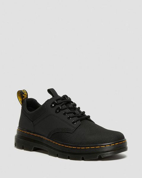 Dr Martens Reeder Men Utility Shoes Black | USA-37286