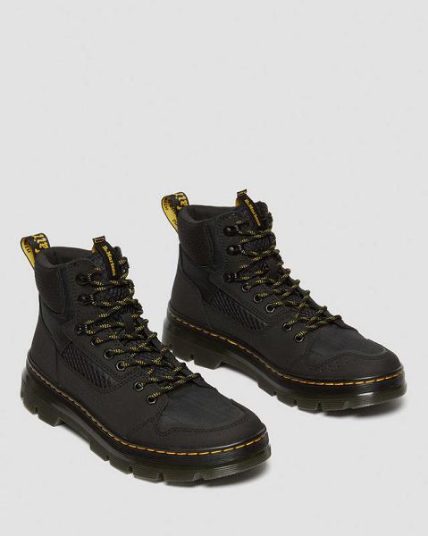 Dr Martens Rilla Lace Up Men Utility Boots Black | USA-192634