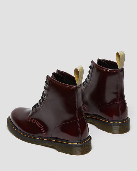 Dr Martens Vegan 1460 Men Lace Up Boots Pink / Red | USA-638749