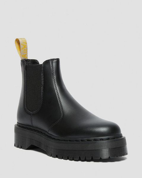 Dr Martens Vegan 2976 Felix Platform Men Chelsea Boots Black | USA-891425