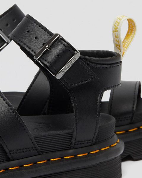 Dr Martens Vegan Blaire Felix Women Gladiator Sandals Black | USA-219307